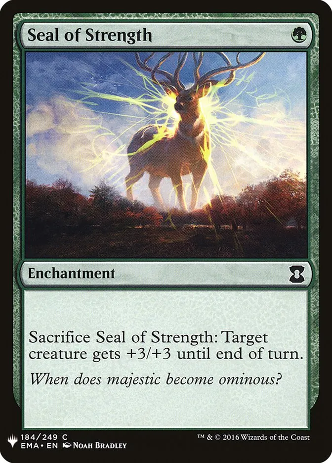 2020 The List Seal of Strength #EMA-184 common card image