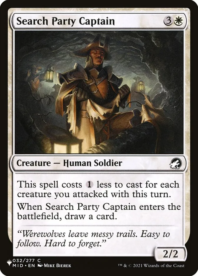 2020 The List Search Party Captain #MID-32 common card image