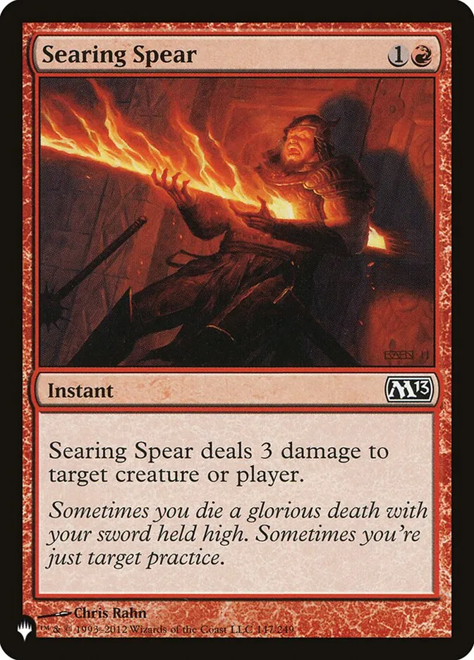 2020 The List Searing Spear common #M13-147 common card image