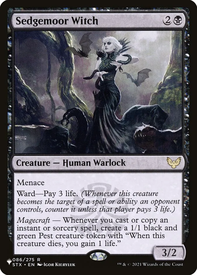 2020 The List Sedgemoor Witch #STX-86 rare card image
