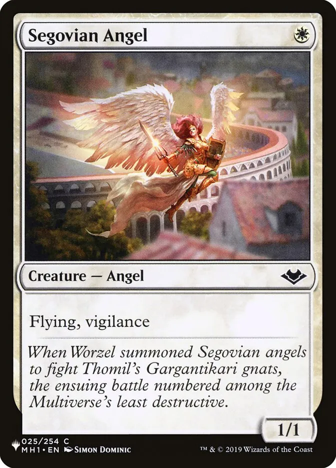 2020 The List Segovian Angel #MH1-25 common card image