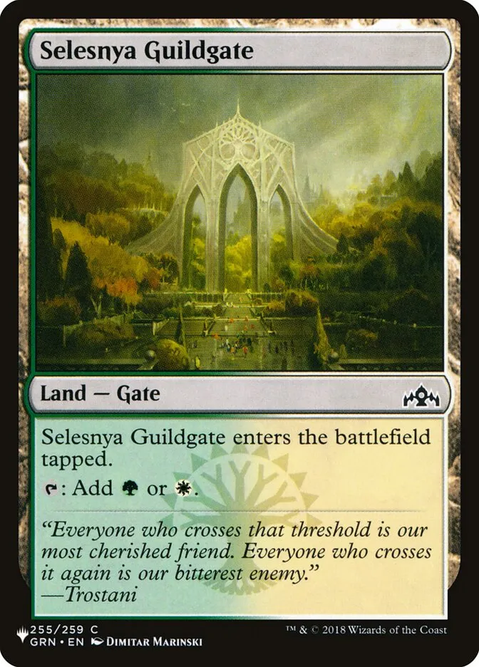2020 The List Selesnya Guildgate common #GRN-255 common card image
