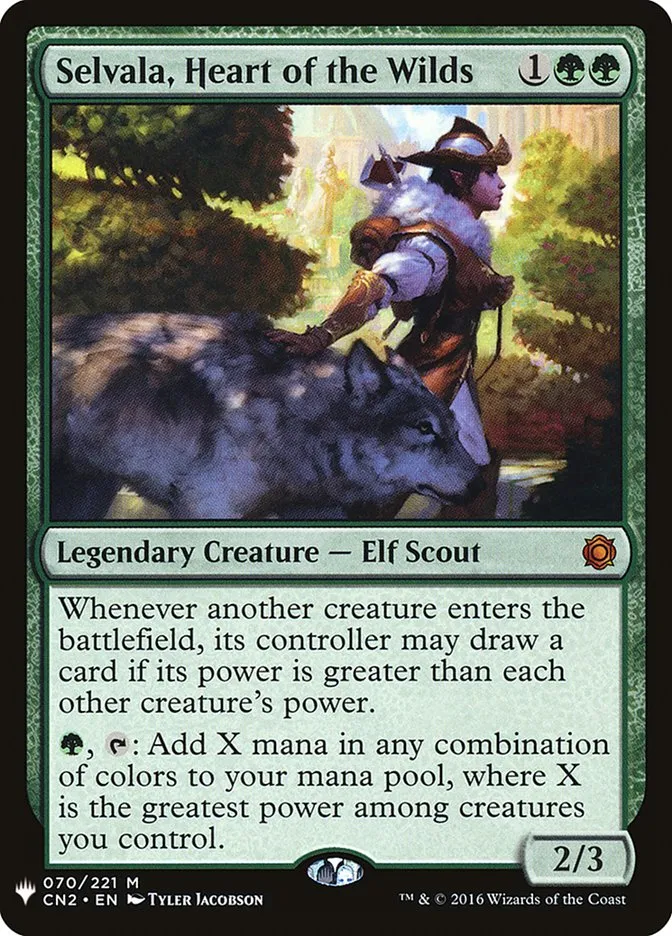 2020 The List Selvala, Heart of the Wilds #CN2-70 mythic card image
