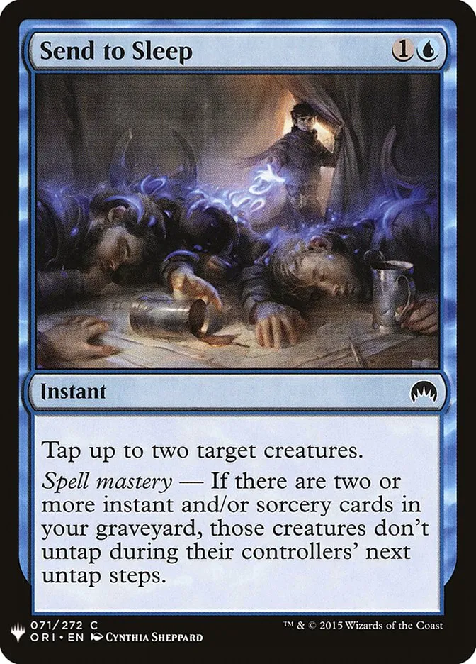 2020 The List Send to Sleep #ORI-71 common card image