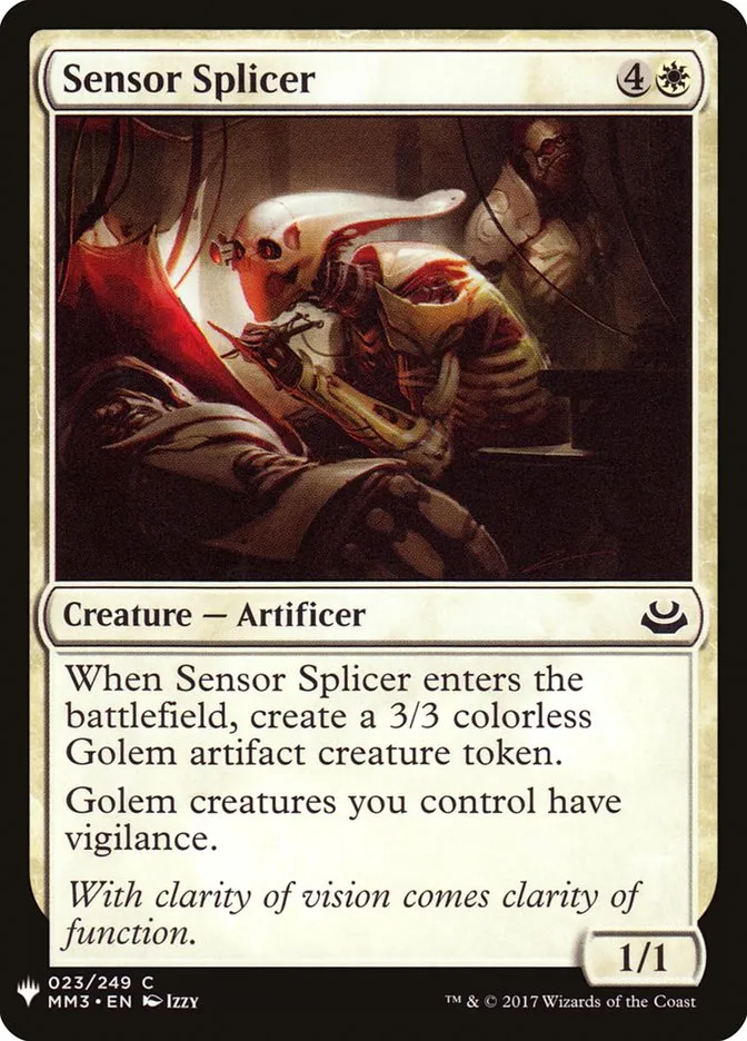 2020 The List Sensor Splicer common #MM3-23 common card image