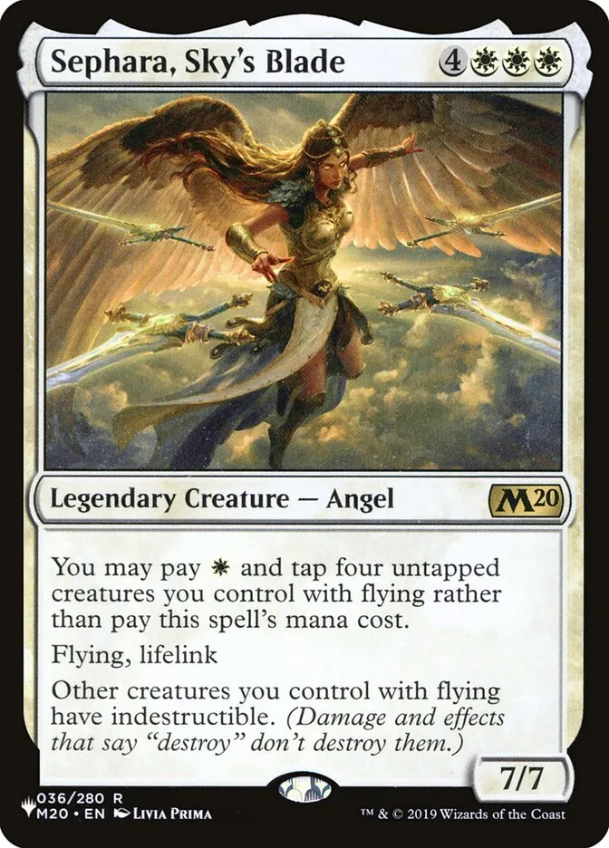 2020 The List Sephara, Sky's Blade #M20-36 rare card image
