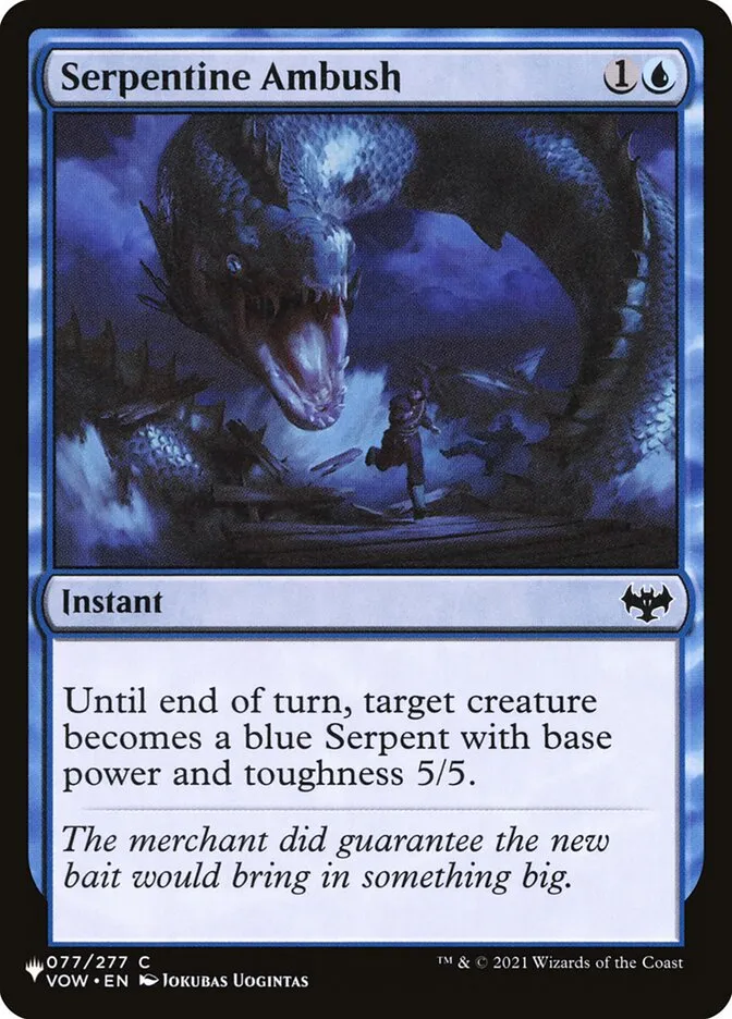 2020 The List Serpentine Ambush #VOW-77 common card image