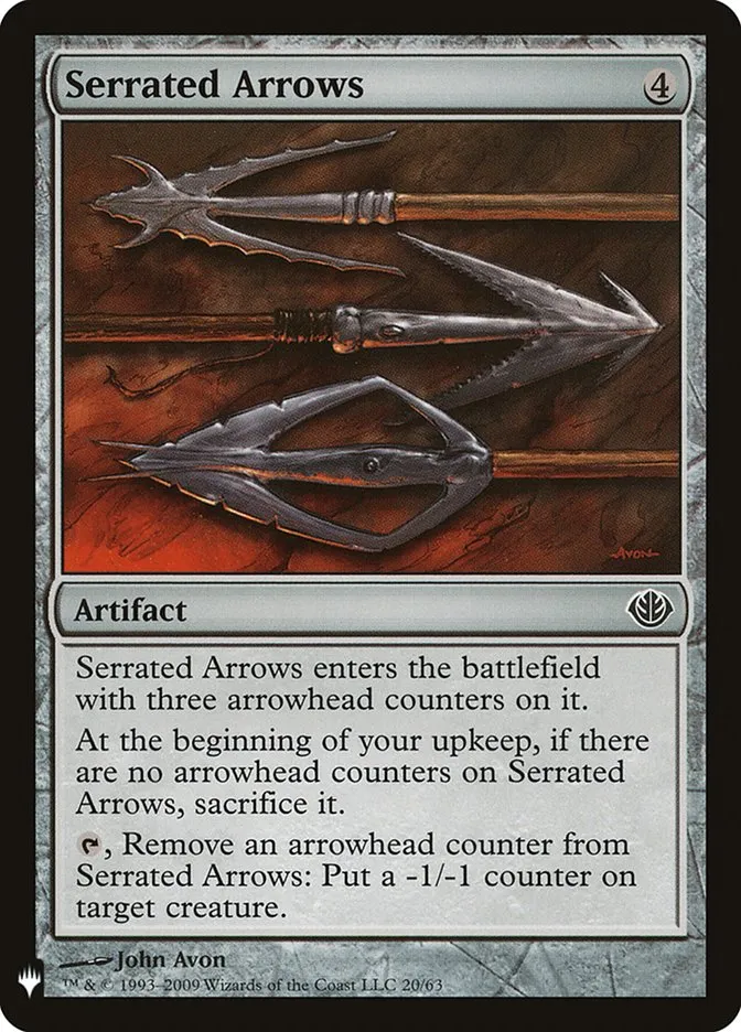 2020 The List Serrated Arrows common #DDD-20 common card image