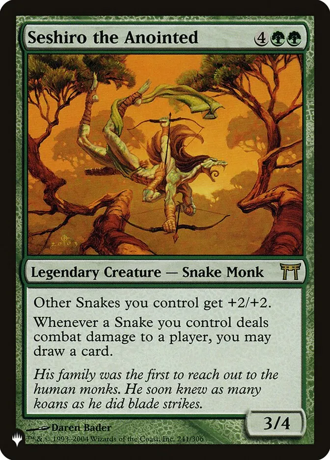 2020 The List Seshiro the Anointed #CHK-241 rare card image