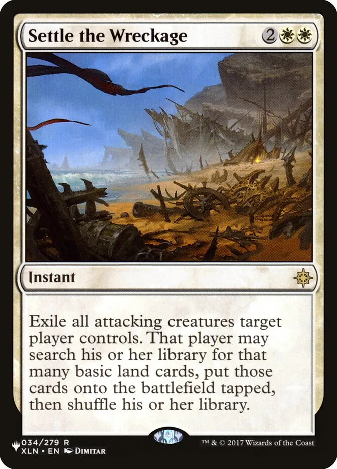2020 The List Settle the Wreckage #XLN-34 rare card image