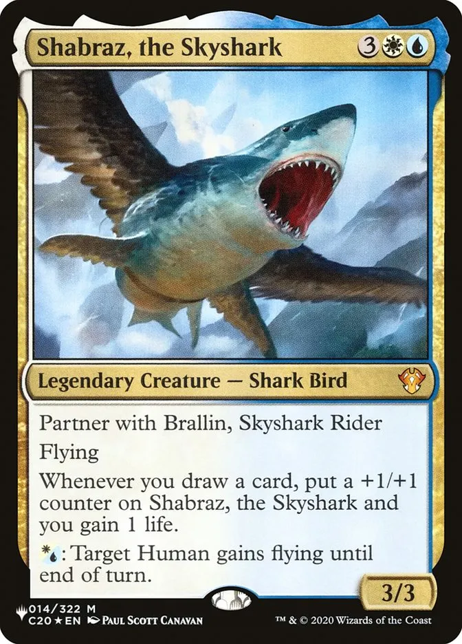 2020 The List Shabraz, the Skyshark #C20-14 mythic card image