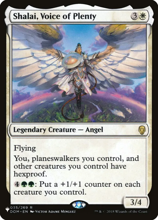 2020 The List Shalai, Voice of Plenty #DOM-35 rare card image