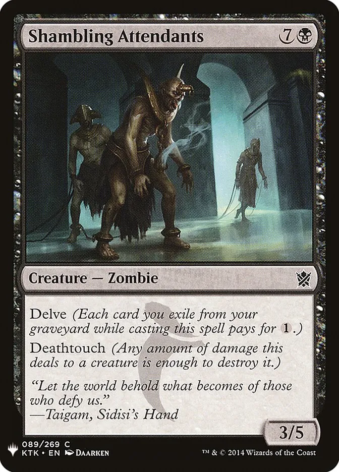 2020 The List Shambling Attendants #KTK-89 common card image