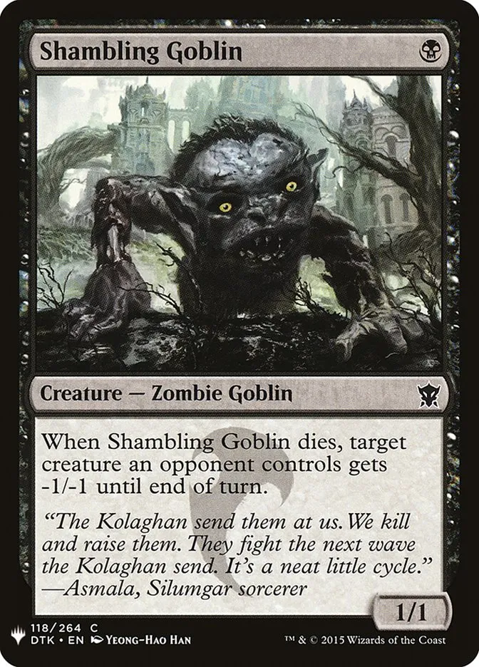 2020 The List Shambling Goblin #DTK-118 common card image
