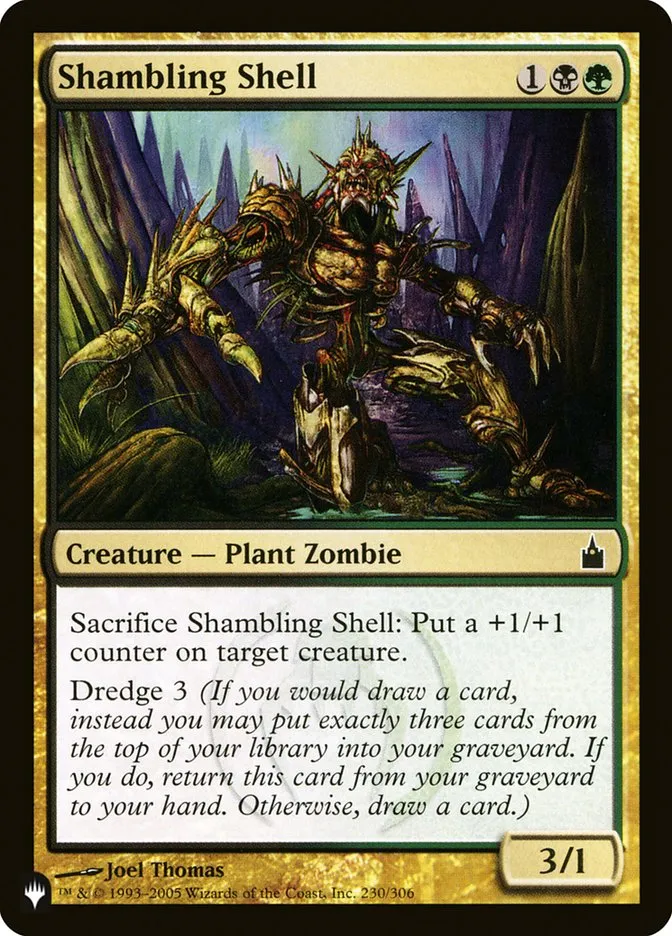 2020 The List Shambling Shell common #RAV-230 common card image