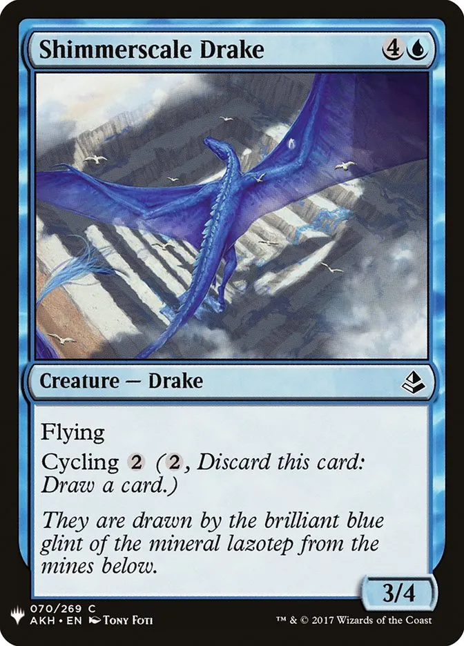 2020 The List Shimmerscale Drake #AKH-70 common card image