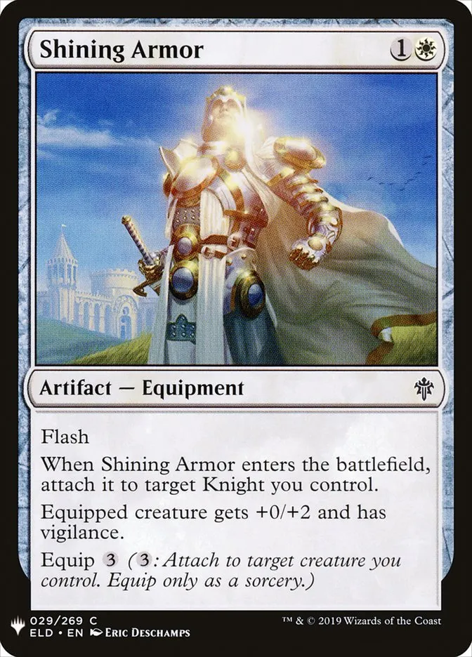 2020 The List Shining Armor common #ELD-29 common card image