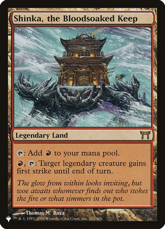 2020 The List Shinka, the Bloodsoaked Keep #CHK-282 rare card image