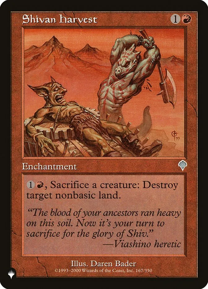 2020 The List Shivan Harvest #INV-167 uncommon card image