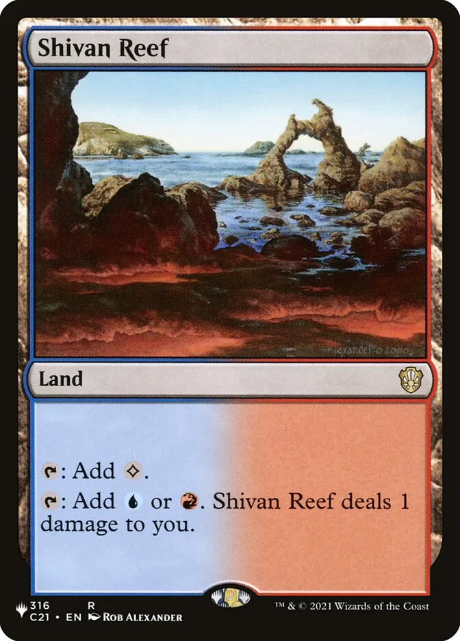 2020 The List Shivan Reef #C21-316 rare card image