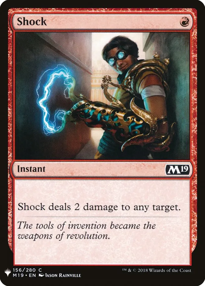 2020 The List Shock common #M19-156 common card image