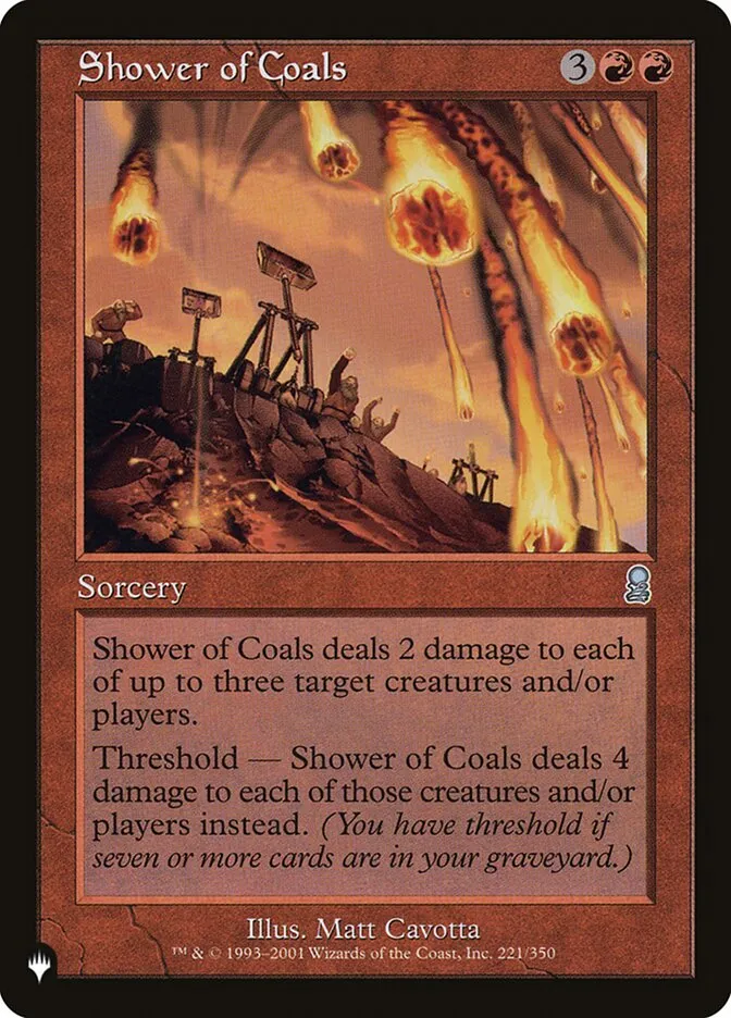 2020 The List Shower of Coals #ODY-221 uncommon card image