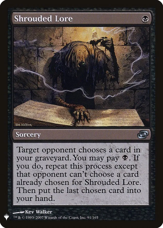 2020 The List Shrouded Lore uncommon #PLC-91 uncommon card image