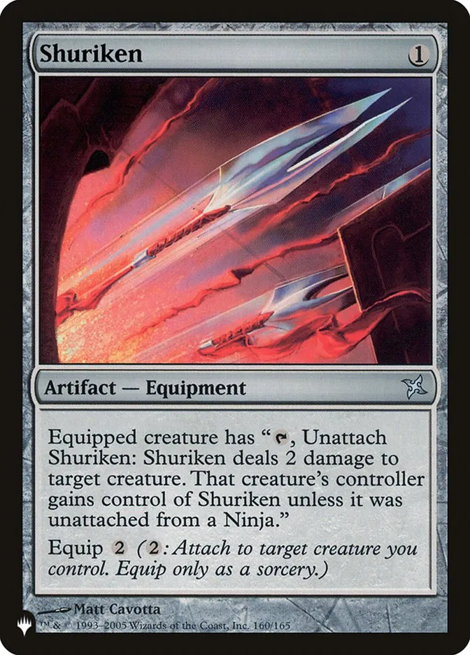 2020 The List Shuriken #BOK-160 uncommon card image
