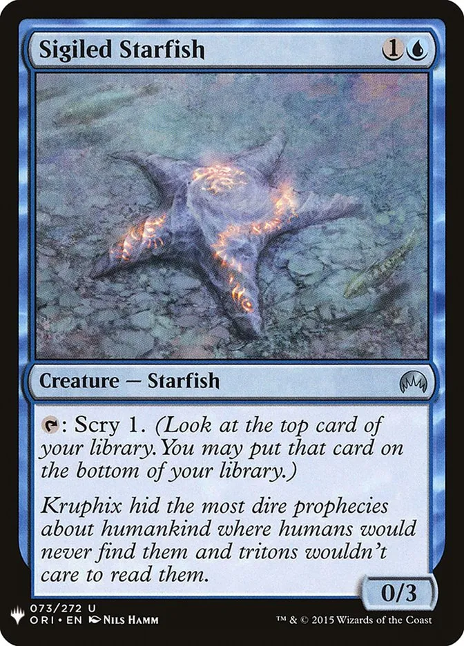 2020 The List Sigiled Starfish #ORI-73 uncommon card image