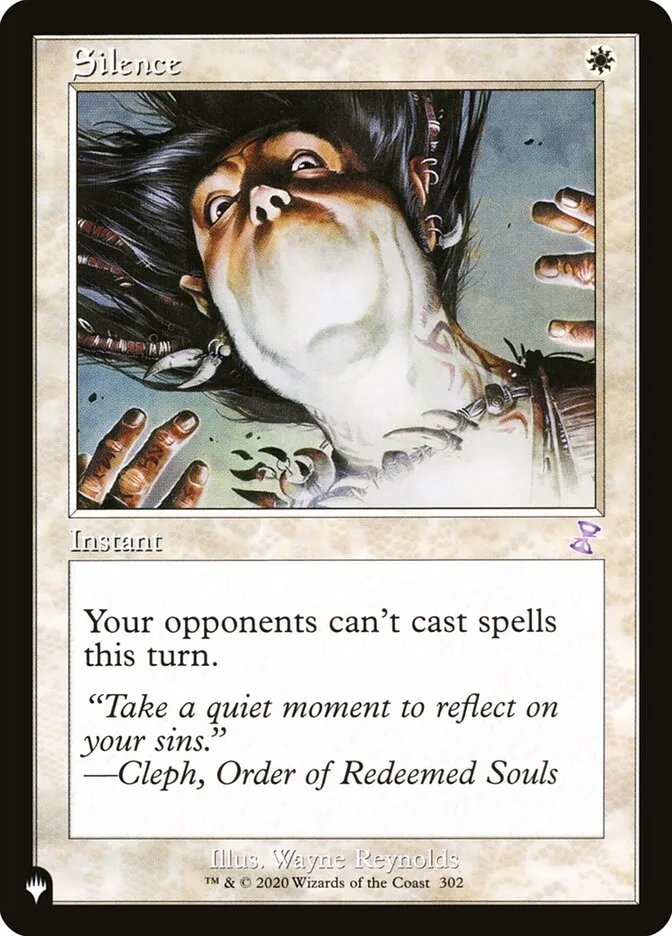 2020 The List Silence #TSR-302 special card image