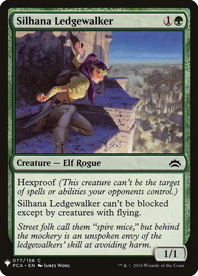 2020 The List Silhana Ledgewalker #PCA-77 common card image