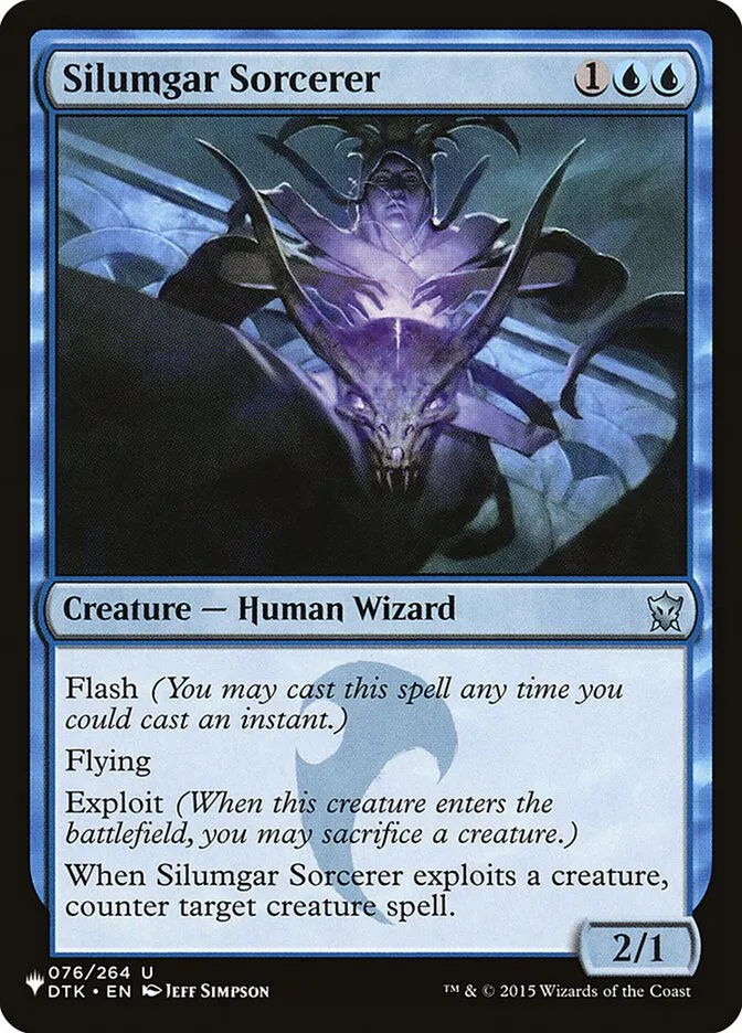 2020 The List Silumgar Sorcerer #DTK-76 uncommon card image