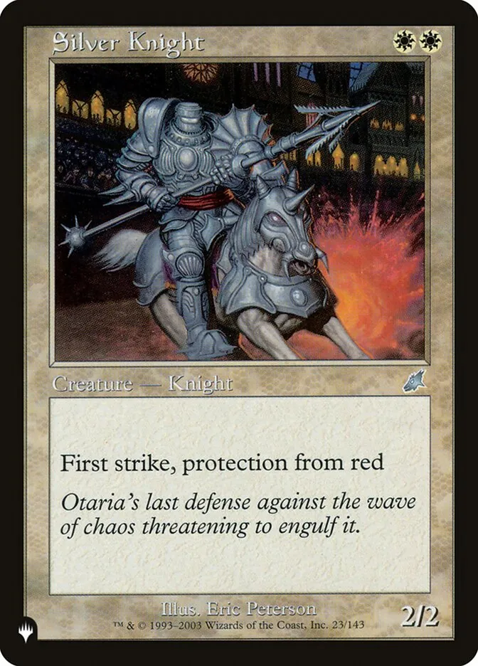 2020 The List Silver Knight #SCG-23 uncommon card image