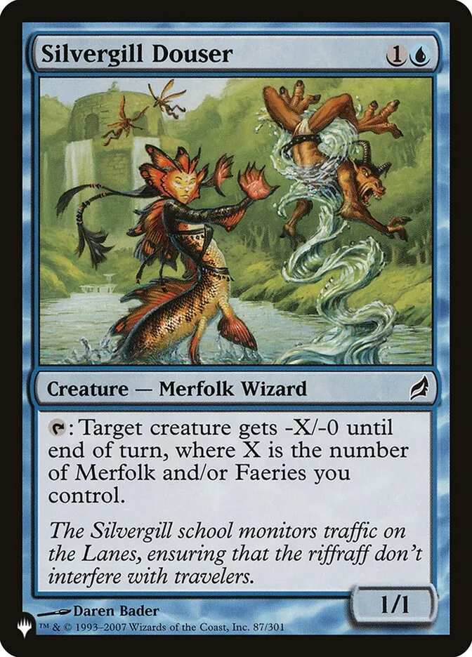 2020 The List Silvergill Douser #LRW-87 common card image