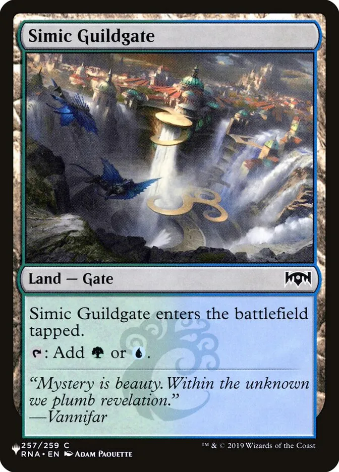 2020 The List Simic Guildgate common #RNA-257 common card image