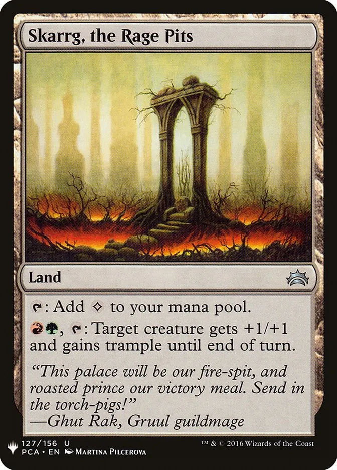 2020 The List Skarrg, the Rage Pits #PCA-127 uncommon card image