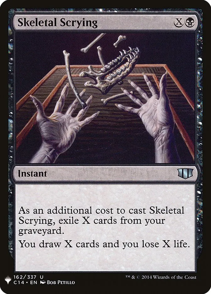 2020 The List Skeletal Scrying #C14-162 uncommon card image