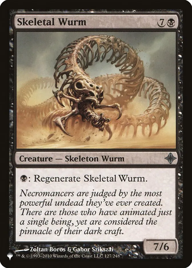 2020 The List Skeletal Wurm #ROE-127 uncommon card image