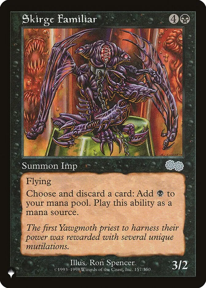2020 The List Skirge Familiar #USG-157 uncommon card image