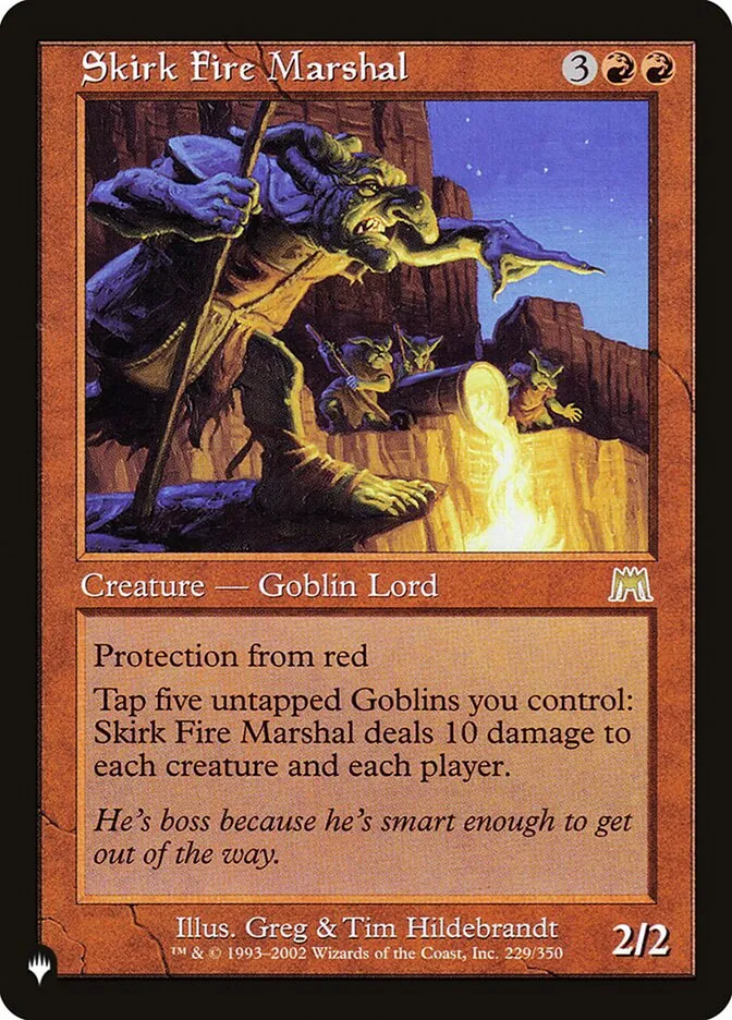 2020 The List Skirk Fire Marshal #ONS-229 rare card image