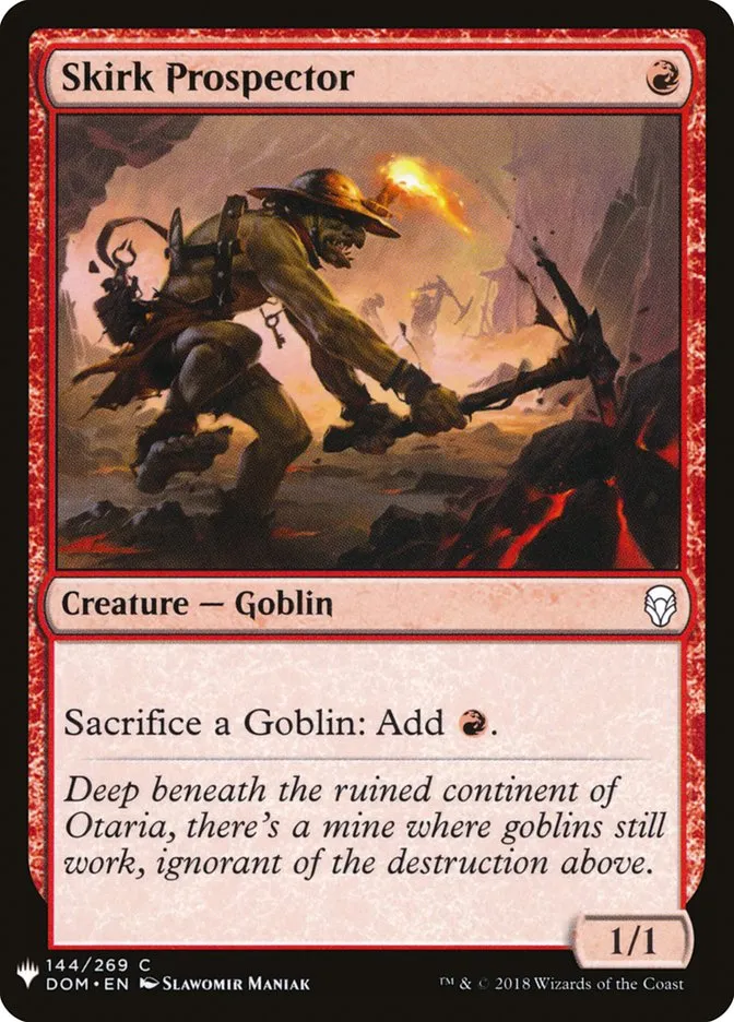 2020 The List Skirk Prospector #DOM-144 common card image