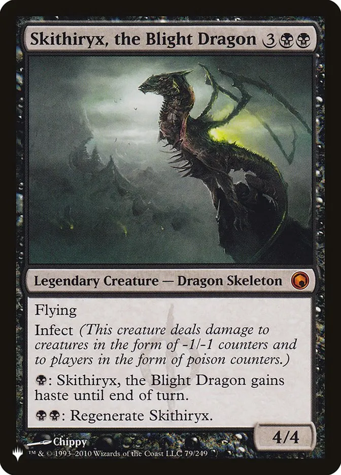 2020 The List Skithiryx, the Blight Dragon #SOM-79 mythic card image