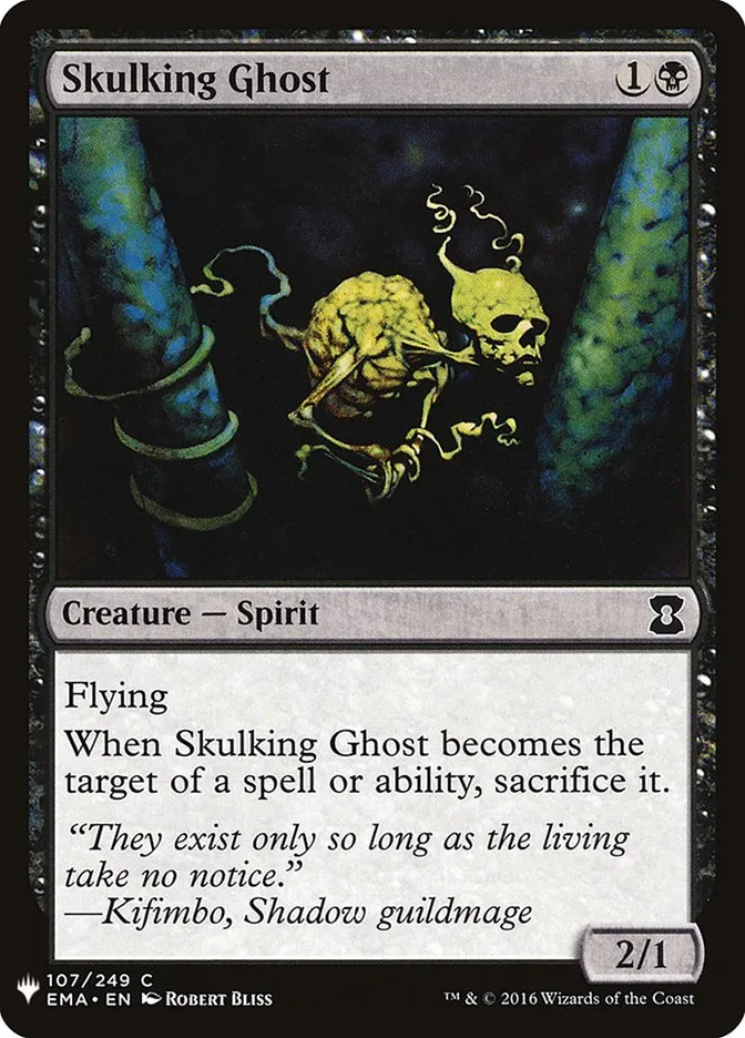 2020 The List Skulking Ghost #EMA-107 common card image