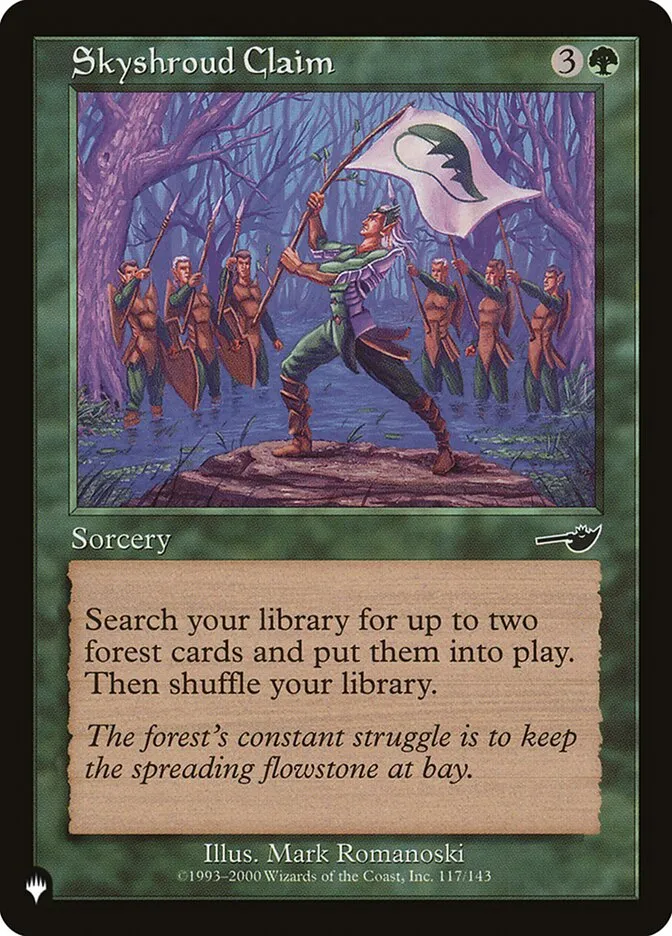 2020 The List Skyshroud Claim #NEM-117 common card image
