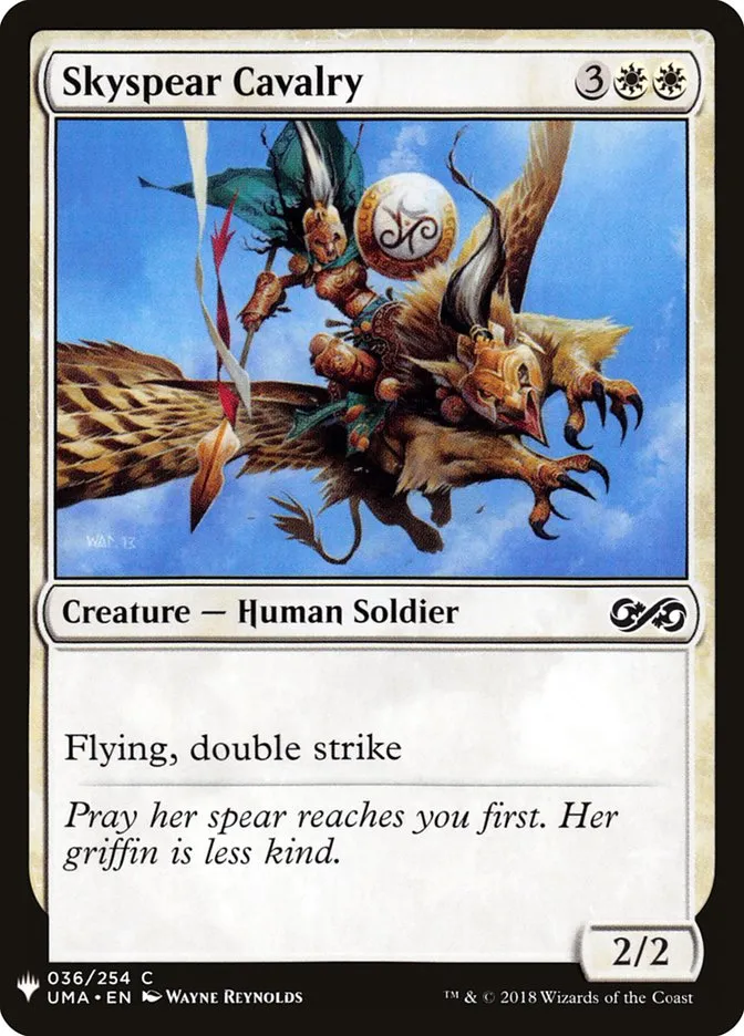 2020 The List Skyspear Cavalry #UMA-36 common card image