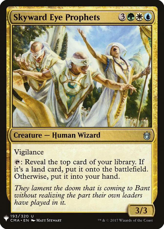2020 The List Skyward Eye Prophets #CMA-193 uncommon card image