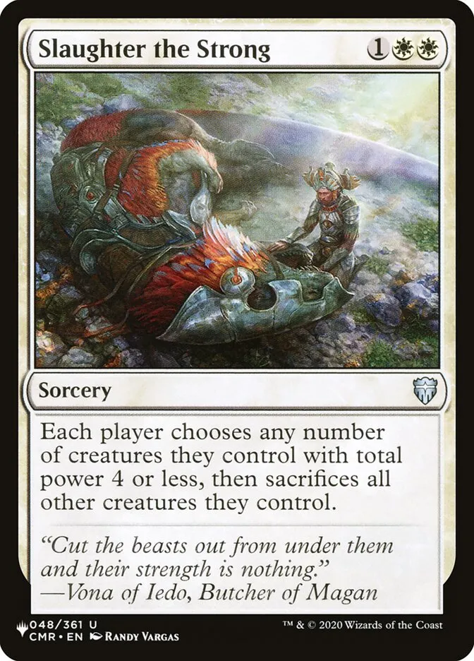 2020 The List Slaughter the Strong #CMR-48 uncommon card image