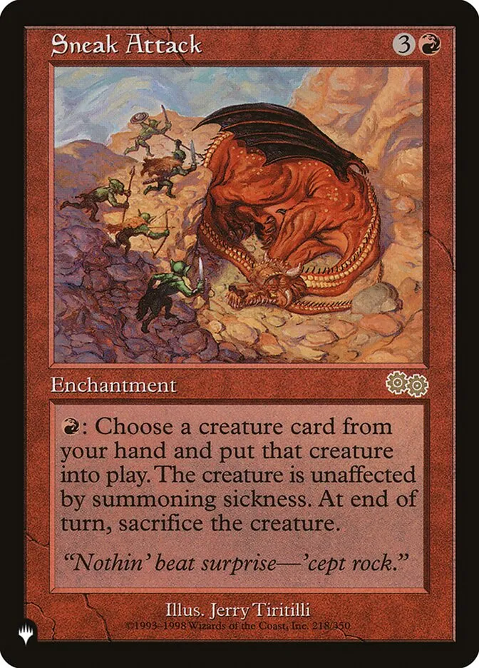 2020 The List Sneak Attack #USG-218 rare card image