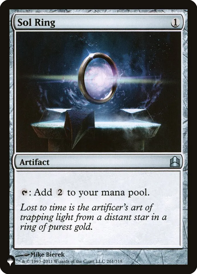 2020 The List Sol Ring uncommon #CMD-261 uncommon card image
