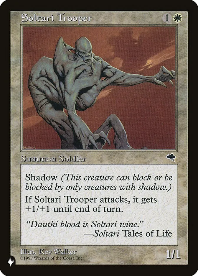 2020 The List Soltari Trooper common #TMP-47 common card image